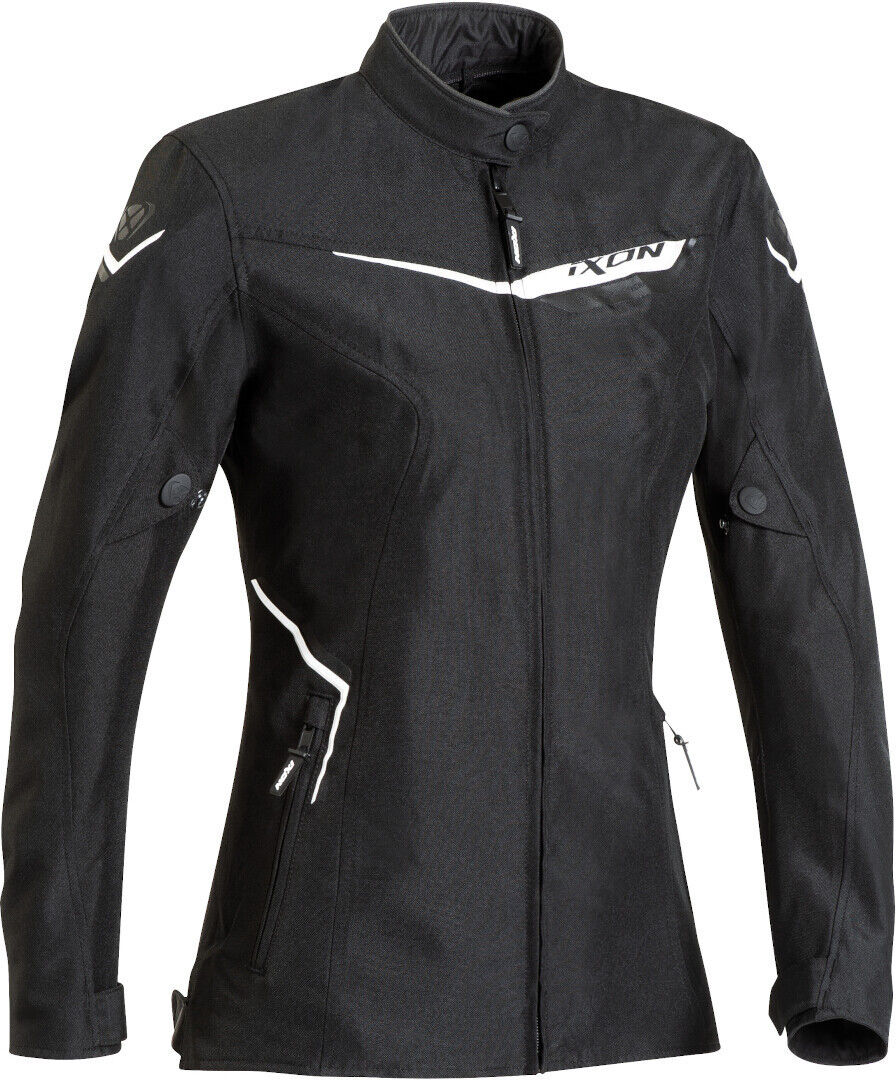 Ixon Slash Damen Motorrad Textiljacke M Schwarz Weiss