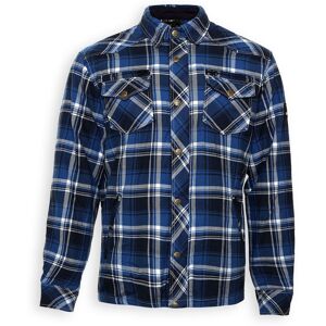 Bores Lumberjack Shirt M Weiss Blau