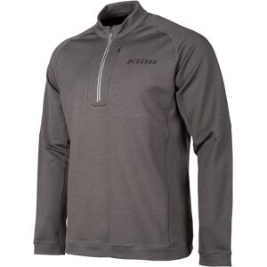 Klim Teton Merino 1/4 Zip Funktionsshirt L Grau