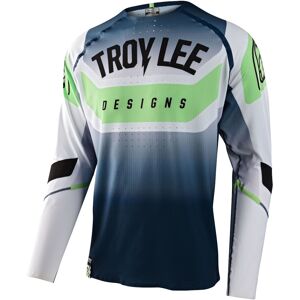 Troy Lee Designs Sprint Ultra Arc Fahrrad Jersey XL Weiss Blau