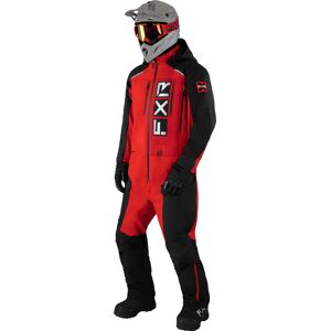 FXR Recruit F.A.S.T. Insulated 1-Teiler Snowmobil Kombi XS Schwarz Weiss Rot