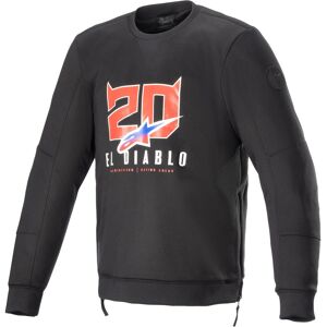 Alpinestars FQ20 Legit Crew Fleece Motorrad Pullover S Schwarz Rot