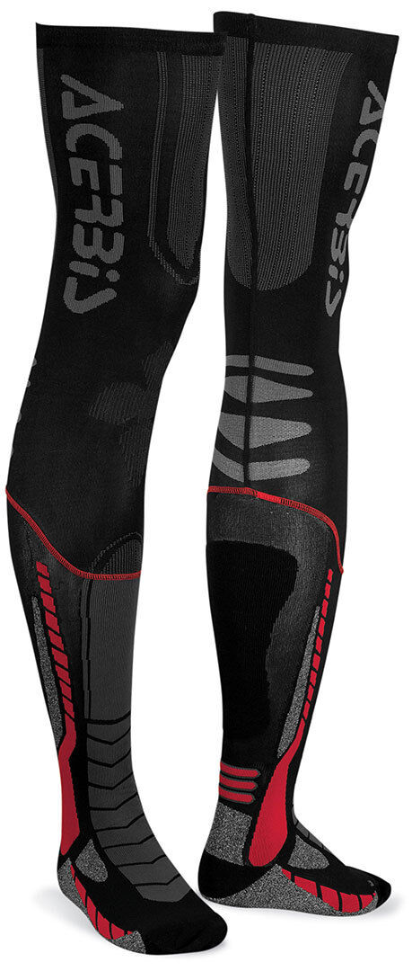 Acerbis X-Leg Pro Socken L XL Schwarz Rot
