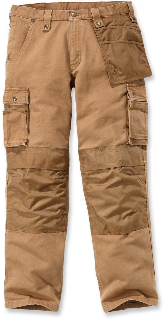 Carhartt Multi Pocket Washed Duck Hose 36 Braun