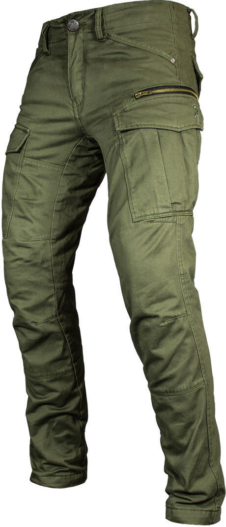 John Doe Stroker Cargo XTM Motorrad Textilhose 27 Grün