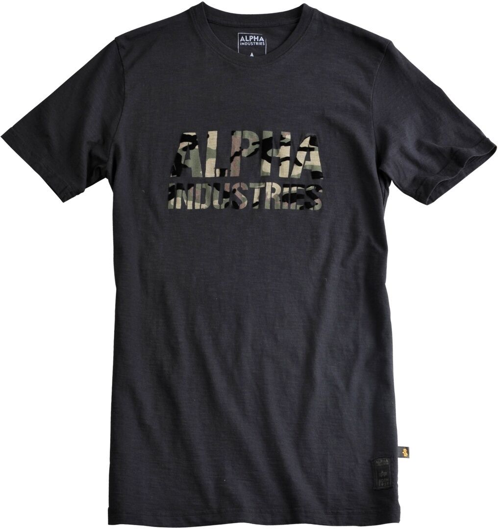 Alpha Industries Camo Print T-Shirt S Schwarz