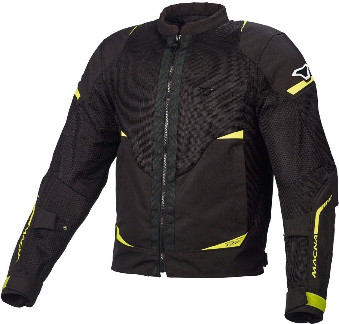 Macna Hurracage Motorrad Textiljacke M Schwarz Gelb