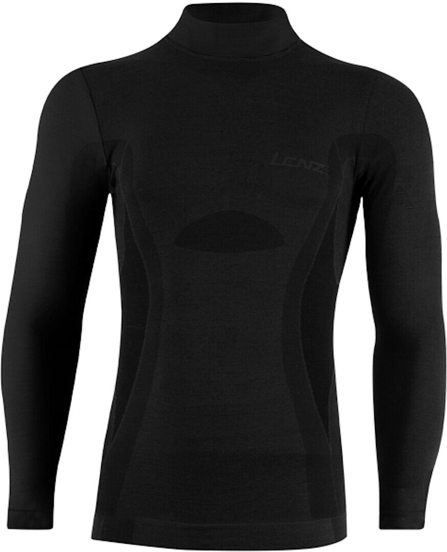 Lenz 6.0 Merino Turtle Neck Langarm Shirt S Schwarz