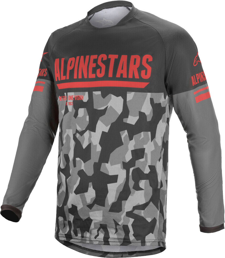 Alpinestars Venture R Camo Motocross Jersey 2XL Schwarz Mehrfarbig