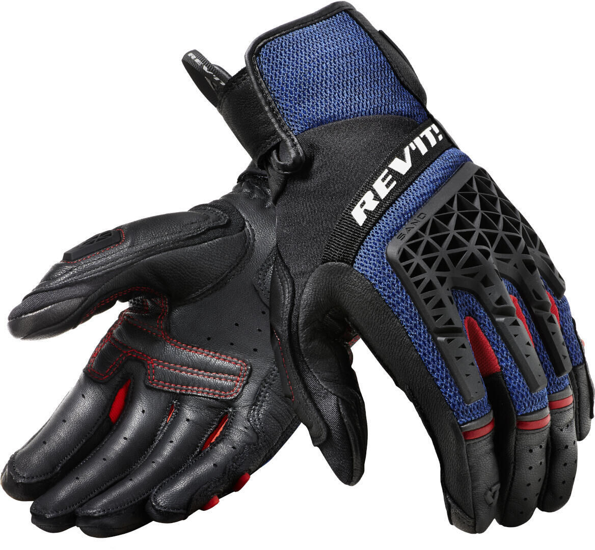 Revit Sand 4 Motorradhandschuhe S Schwarz Blau