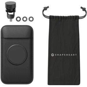 Shapeheart Motorrad Spiegel-Lochstopfen Smartphone Halterung 2XL Schwarz