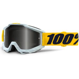 100% Accuri Extra Motocross Brille Einheitsgröße Weiss Gelb