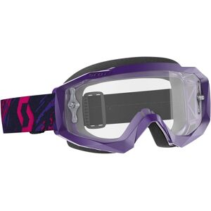 Scott Hustle X Clear Motocross Brille Einheitsgröße Lila