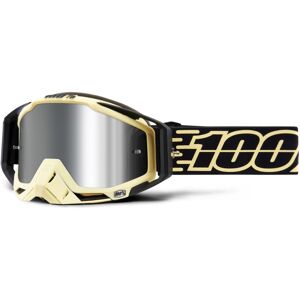 100% Racecraft Plus Jiva Motocross Brille Einheitsgröße Schwarz Beige