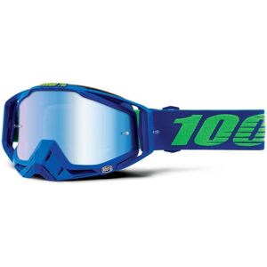 100% Racecraft Extra Dreamflow Motocross Brille Einheitsgröße Grün Blau