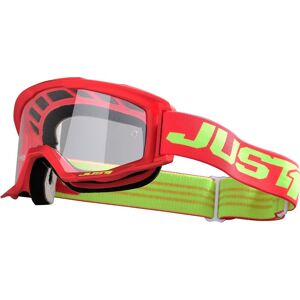 Just1 Vitro Motocross Brille Einheitsgröße Rot Gelb