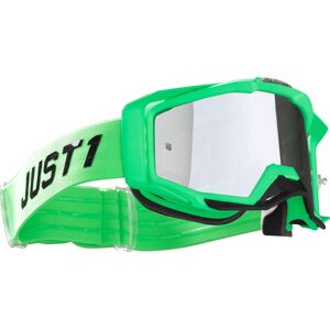 Just1 Iris Pulsar Motocross Brille Einheitsgröße Schwarz Grün