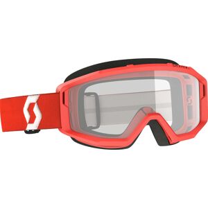 Scott Primal Clear rote Motocross Brille Rote Motocross-Brille Einheitsgröße Rot