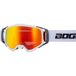 Bogotto B-1 Motocross Brille Einheitsgröße Schwarz Weiss