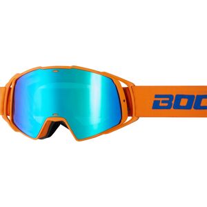 Bogotto B-Faster Motocross Brille Einheitsgröße Blau Orange