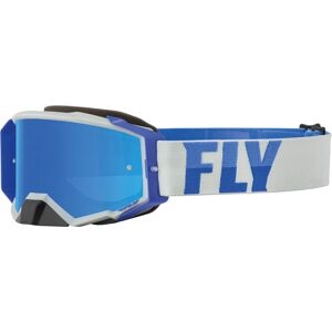 Fly Racing Zone Pro Motocross Brille  Weiss Blau