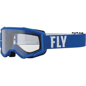 Fly Racing Focus Motocross Brille  Weiss Blau