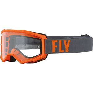 Fly Racing Focus Motocross Brille  Grau Orange