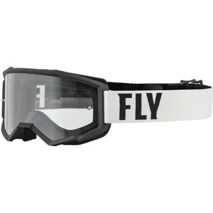 Fly Racing Focus Motocross Brille  Schwarz Weiss