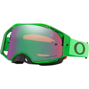 Oakley Airbrake Prizm Motocross Brille Einheitsgröße Schwarz Grün