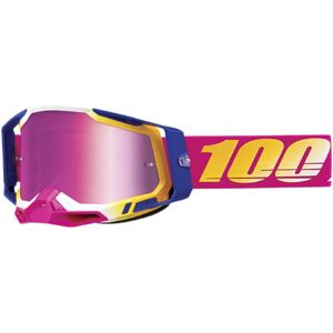 100% Racecraft II Mission Motocross Brille Einheitsgröße Pink Gelb