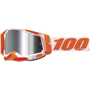 100% Racecraft II Orange Motocross Brille Einheitsgröße Weiss Orange