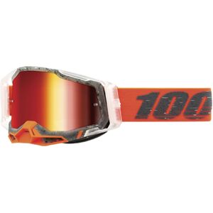 100% Racecraft II Schrute Motocross Brille Einheitsgröße Schwarz Weiss Rot