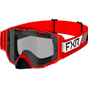 FXR Maverick 2023 Motocross Brille Einheitsgröße Weiss Rot