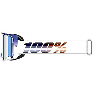 100% Armega HiPER Neo Motocross Brille  Weiss Blau
