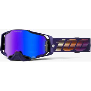 100% Armega HiPER Agenda Motocross Brille  Schwarz Lila