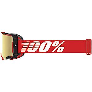 100% Armega Essential Chrome Motocross Brille  Rot