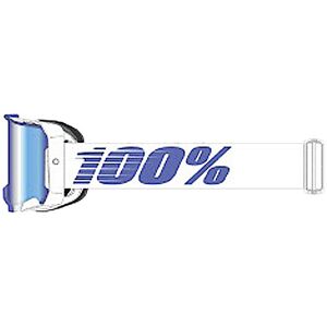 100% Armega Essential Chrome Motocross Brille  Weiss Blau