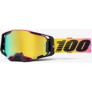 100% Armega 91 Motocross Brille  Lila Gelb