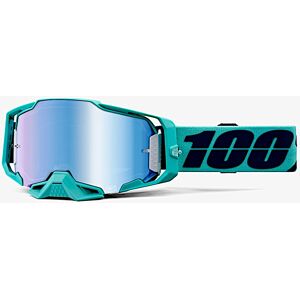 100% Armega Esterel Motocross Brille  Türkis Blau