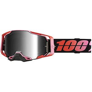 100% Armega Guerlin Motocross Brille  Schwarz Rot