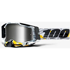 100% Racecraft II Korb Motocross-Brille  Schwarz Grau Grün Braun