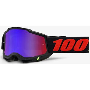 100% Accuri II Morphuis Motocross Brille  Schwarz Rot