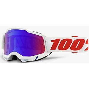100% Accuri II Pure Motocross Brille Motocross-Brille  Weiss Rot