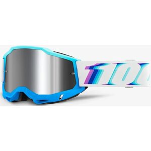 100% Accuri II Stamino Motocross Brille  Weiss Blau