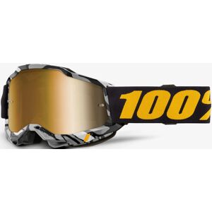 100% Accuri II Ambush Motocross Brille  Schwarz Grau Gelb
