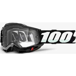 100% Accuri II OTG Essential Motocross Brille  Schwarz Weiss