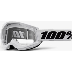 100% Strata 2 Essential Motocross Brille  Schwarz Weiss