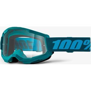 100% Strata 2 Essential Motocross Brille  Grün Blau