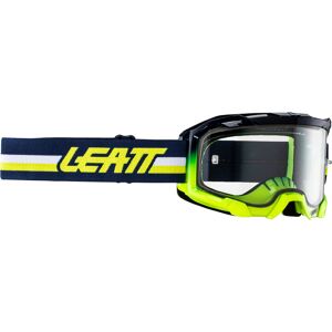 Leatt Velocity 4.5 Stripes 2024 Motocross Brille Einheitsgröße Weiss Blau Gelb Mehrfarbig