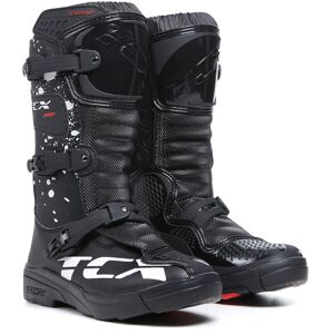 TCX Comp Kinder Motocross Stiefel 29 Schwarz Weiss